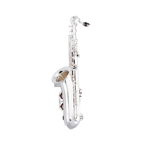 Saxofón Tenor Jean Paul Plateado Ts-400 Made In Usa - Imagen 4
