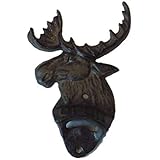 1 CAST IRON MOOSE BEER BOTTLE OPENER RUSTIC