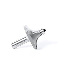 Amana Tool 49520 - Esquina redonda de 2.0 in de diámetro por 1.0 in de altura de corte por 3 4 pulgadas de radio por 1 2 pulgadas de vástago de carburo punta punta de broca