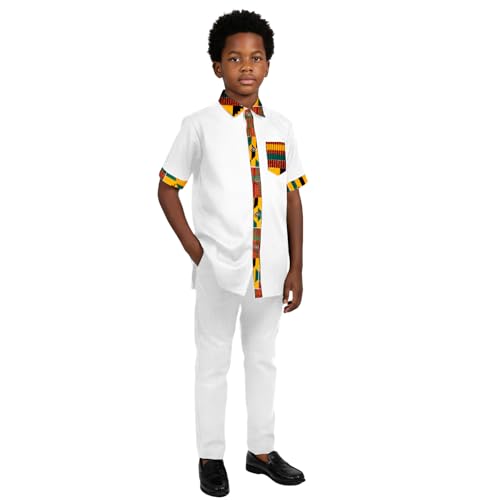 African Suits Boys Shirt & Pants Set
