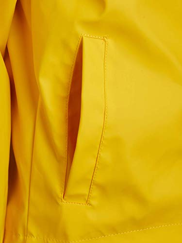 Urban Republic Boys Lightweight Waterproof Hooded Vinyl Raincoat Jacket, Yellow, Size 10/12'