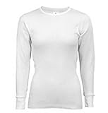 Indera - Ladies Plus Size Thermal Long John Top 5000LSX, White 23482-XX-Large