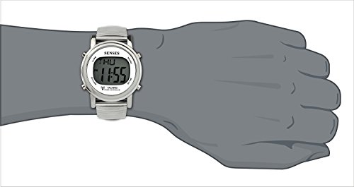 ATOMIC! Talking Watch - Sets Itself SENSES Metal Easy-To-Read Talking Watch (SRTKD1-2)