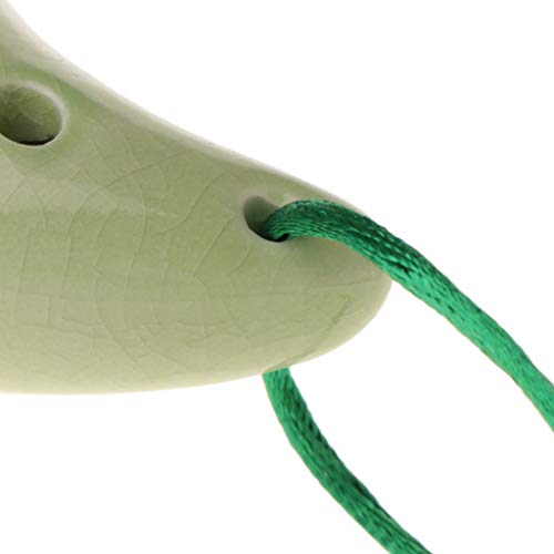 image for Jesse 12 Hole Alto D Ocarina, Ceramic Midrange Ocarina Musical Instrum
