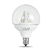 Feit Electric BPG161/2/CL/LED/RP Accent LED G161/2 Globe Bulb, Clear