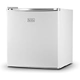 BLACK+DECKER BCRK17W Compact Refrigerator Energy Star Single Door Mini Fridge with Freezer, 1.7 Cubic Ft., White