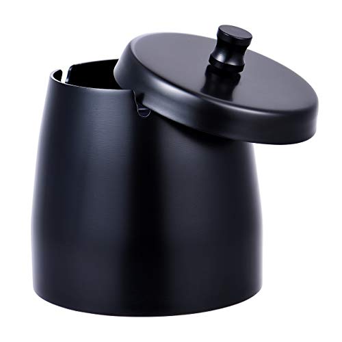 INONE Ashtrays with Lid for Cigarette, Stainless Steel Ashtray for Outdoors, Patio, Yard, Home