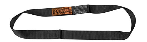 PETEX 47100004 ceinture de levage jetable WLL 750 kg, longueur 0,75 m, circonférence 1,5 m, largeur 48 mm, noire, 1 pièce