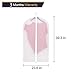 Houzemann Garment Bags, Pretty Handy Set of 5 Breathable Suit Covers Storage Bag with Full Zipper, Closet Garment Cover, Semi Transparent Travel Cloth Bag for Suit, Dress, Clothes, Pants (47