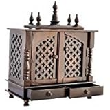 Jodhpur Handicrafts Home Wooden Pooja Temple With White Light