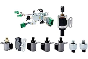 YYCKE 9PCS CVT JF011E Valve Body Solenoid Kit Compatible with Nissa n Altima Rogue Sentra Dodg e Caliber