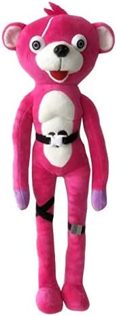 KEELAA Fortnite Cuddle Team Leader Pink Bear Plush Toy Stuffed Doll 12"