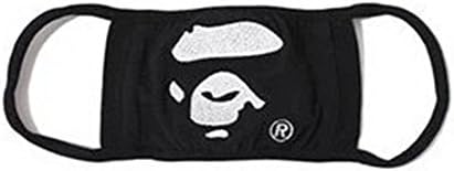 Camping Hiking mask Scarves APE HEAD Embroidery Camouflage 1st camo milo camo flu winter face Mask (Black)
