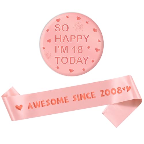 18th Birthday Sash Rose Gold