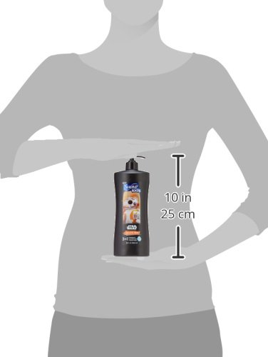 SUAVE KIDS 3 IN 1: SHAMPOO + CONDITIONER+ BODY WASH STAR WARS BB-8 GALACTIC FRESH, 28 OUNCE