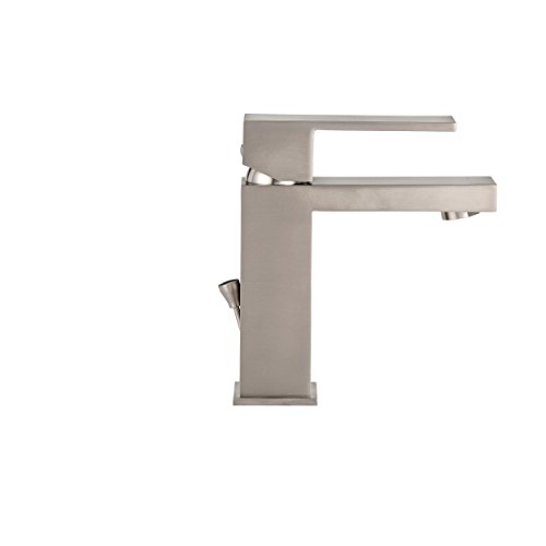 Delta Faucet Modern Single Hole Bathroom Faucet Brushed Nickel, Single Handle Bathroom Faucet