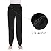 Guteer Women Winter Outdoor Quick Dry Hiking Camping Elastic Waist Pull on Sports Pants,Black,Mediumthumb 4