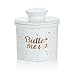 Sweese 305.213 Porcelain Butter Keeper Crock - French Butter Dish - No More Hard Butter - Perfect Spreadable Consistency, Butter Me Up