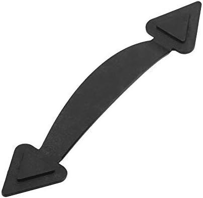 Ornamental Storage Door {Hardware} Package, Retro Type Carbon Metal Storage Door Accents Embody 4 Hinges + 2 Handles Screw Mount {Hardware} package for Doorways, Gates, Garages, Barns, Sheds, Closet