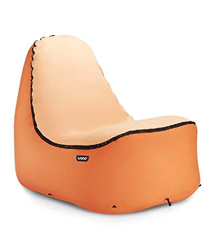 キャンプ おしゃれ 数秒で完成 高級 高品質 オランダ発 チェア インフレータブル Trono 軽量 B07h17ckrs オレンジ 収納バッグ付 エアーマットエアーベッド 使い勝手の良い Anoual Ma
