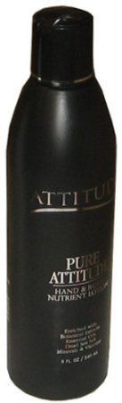 Attitudeline Pure Attitude Line Hand & Body Nutrient Lotion 8oz Black Bottle