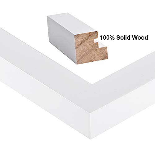 image for RPJC 14x18 Soild Wood Poster Frames with High Definition Glass Cover D