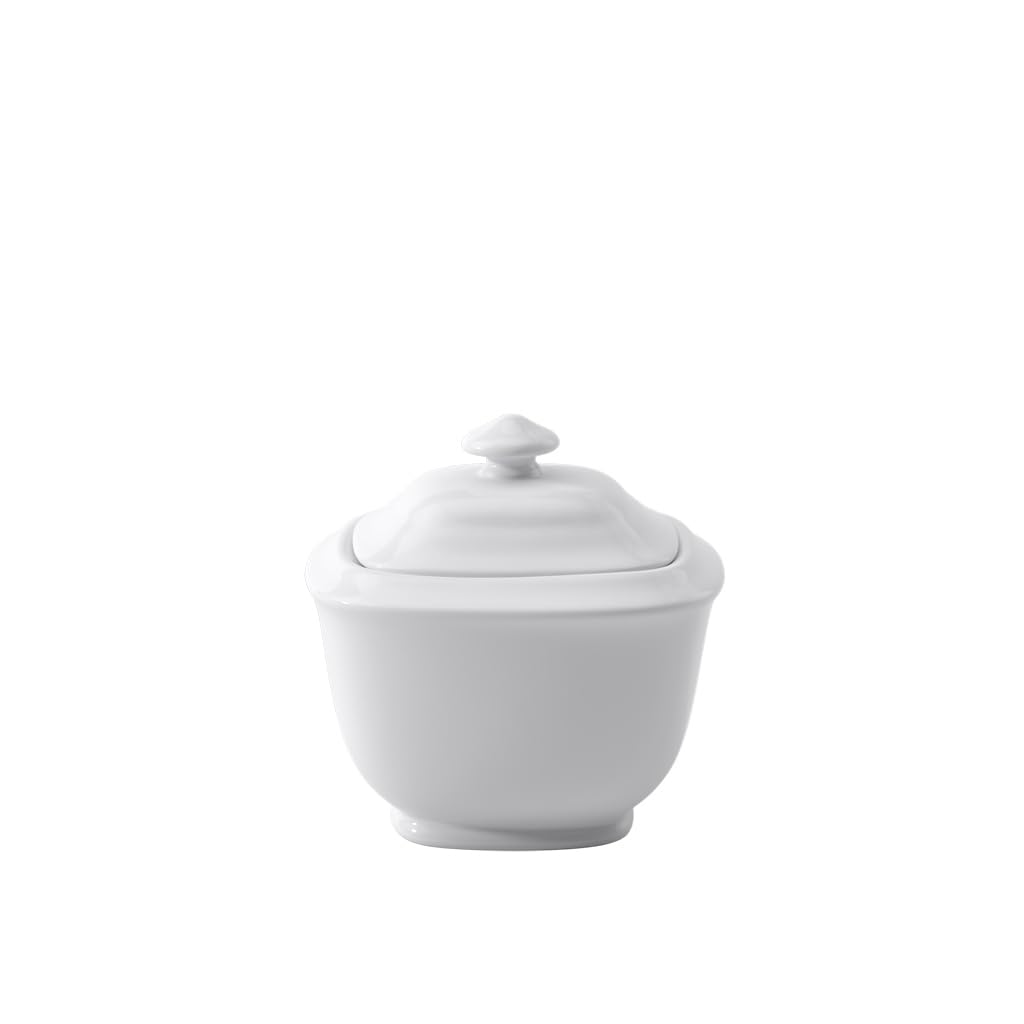 Villeroy & Boch Royal Sugar Bowl, Premium Porcelain, White