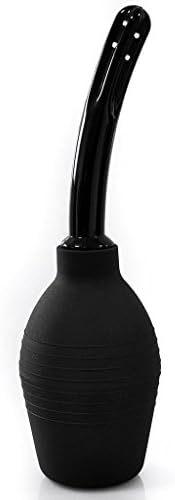 ZIKKER 310ml Capacity Silicone Enema Bulb-Portable Insert Vaginal Douche Black by ZIKKER