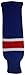 DoGree Hockey New York Knit Hockey Socks, Royal/White/Red, Junior/24-Inch