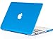 Kuzy - AQUA Blue Rubberized 13inch Hard Case Cover See Thru for NEW Macbook PRO 13.3