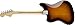 Fender Player Jaguar Electric Guitar, 3-Color Sunburst, Pau Ferro Fingerboard
