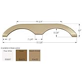 ICON Fender Skirt, Tandem, Keystone, FS774, Polar White