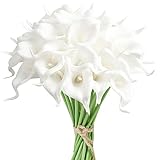 IPOPU 24PCS Artificial Flowers Fake Calla Lily