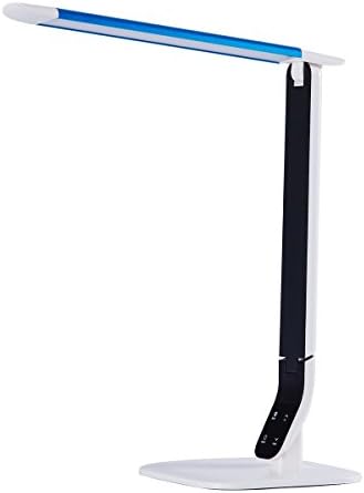 Reddi Foldable and Dimmable LED Desk Lamp, 5 level brightness 3 lighting modes Touch Sensitive reading lamp (Blue