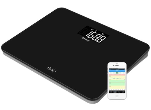 Pally Smart Wireless Scale: Ultra Wide Platform, Extra Large Display, 440lb/200kg Capacity, Step-on Technology