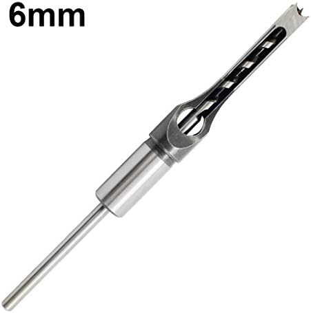 Mortise Drill Bit - Woodworker Square Hole Mortise Chisel Drill Bit Tool 1 Piece - 1/4" 5/16" 3/8" 1/2" 9/16" 5/8"Inch Mortising Chisel Set (1/4（6mm）)