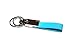 Mehr Premium Leather Valet Key Chain - Detachable Keychain - 2 Key Rings (Blue)