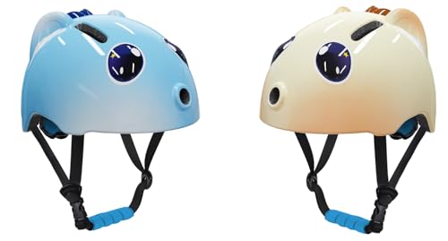 Shinmax Kids Bike Helmet – Lightweight Ventilation Adjustable Toddler Bike Helmet for Boys & Girls Ages 2-10,3D Cartoon Design, Kids Helmets for Skateboard Roller Skating Scooter Balance Bike