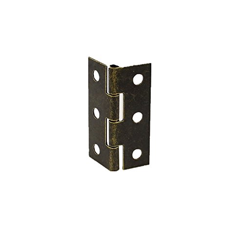 RZdeal 10 PCS 43 x 30 x 0.7 mm Bronze Tone Rotatable Window Drawer Door Butt Hinges Archaize hinges