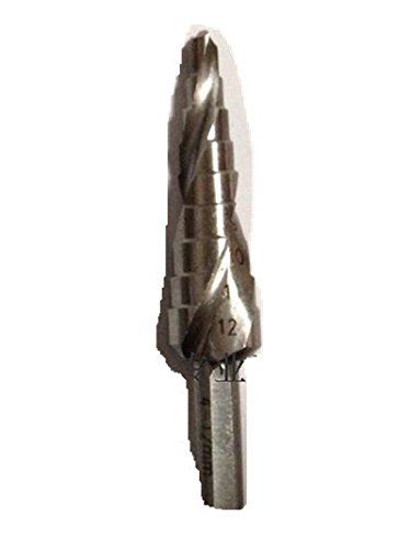 Generic 6mm Triangle Shank HSS6542 Spiral Groove 9 Steps Drill Bit Hole Cutter 4-12mm