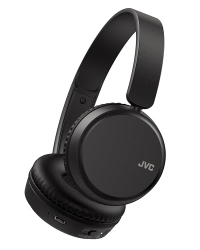 JVC HA-Z37W-B Bluetooth on-ear headphones, deep base, Black