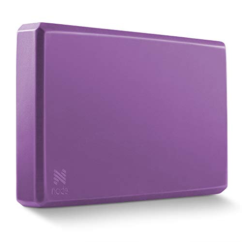 Node Fitness Premium Yoga Brick – 2 Inch Thick Foam Block – Purple