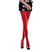 HDE Womens Solid Candy Color Opaque Microfiber Footed Tights Stockings,XS-M,Red