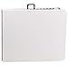 Flash Furniture Elon 6' Rectangular Plastic Folding Event Table with Carrying Handle, Bi-Fold Banquet Table for Indoor/Outdoor Events, White