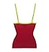 Wonder Woman Juniors Glow in The Dark Camisole & Underwear Set (Extra Large, Wonder Woman Red)
