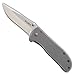 CRKT 6451SC Drifter Folding Knife, Large, Silver