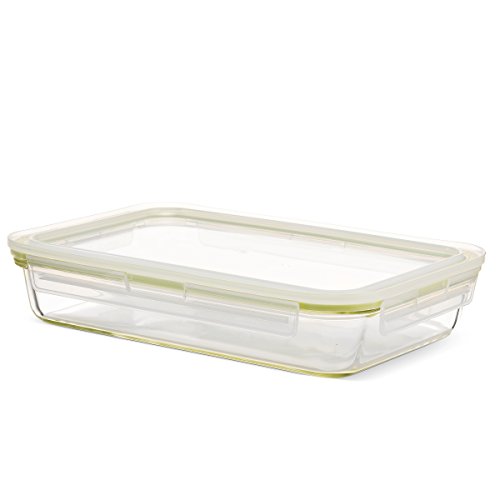 Komax Oven Safe Glass Casserole Baking Dish Set of 2 Large 12 by 8