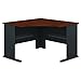 Bush Business Furniture Series A 48W Corner Desk in Hansen Cherry and Galaxy