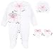 Lilax Baby Girl Jewels Crown Layette 3 Piece Gift Set