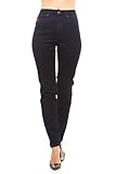 Red Jeans Slim Fit Women's Denim Jeans | High Waist, Light Stretch Ultra Slimming 5 Pocket Skinny Jeans For Ladies